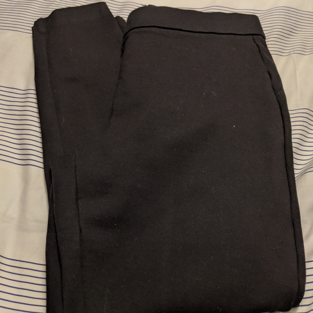 Black j crew skinny pants
